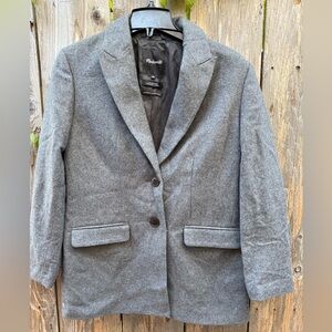Madewell The Bedford Oversized Blazer in Gray Women's Size 2